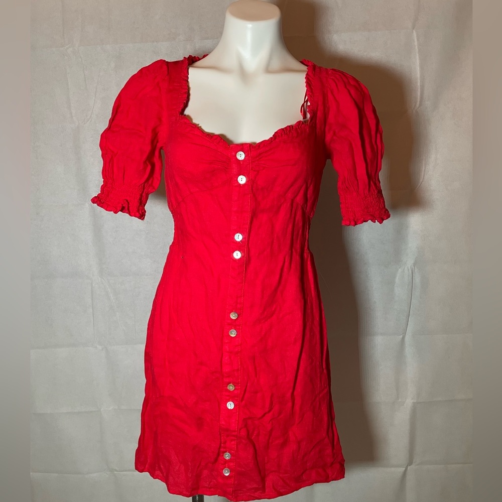 New Zara Dress Size S Color Red